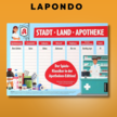 Stadt Land Apotheke - Das Kultspiel in der Apotheken-Edition