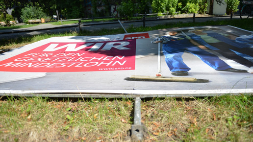SPD streitet um Wahlplakate