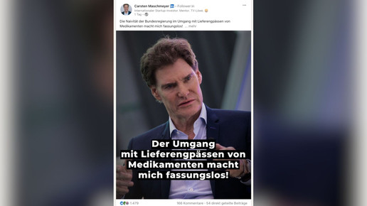 Maschmeyer „fassungslos“ über Lieferengpässe
