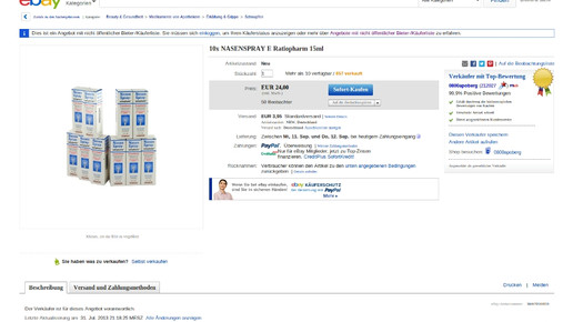 ebay nasenspray apoberg screenshot