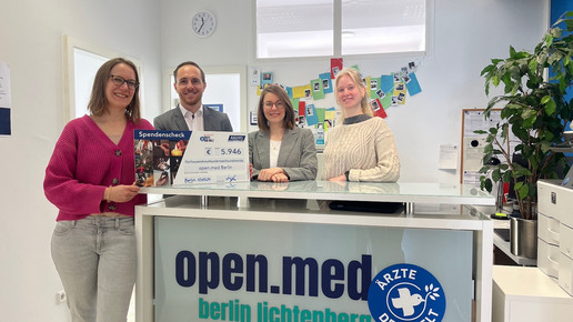 Aristo spendet an ehrenamtliche Praxis