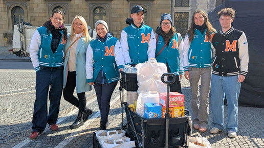 Team von Medice beim Protest in München