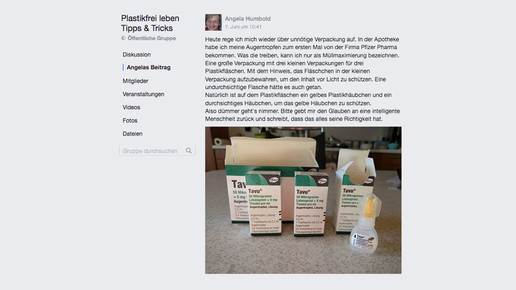 verpackungsmuell tavu augentropfen pfizer facebook