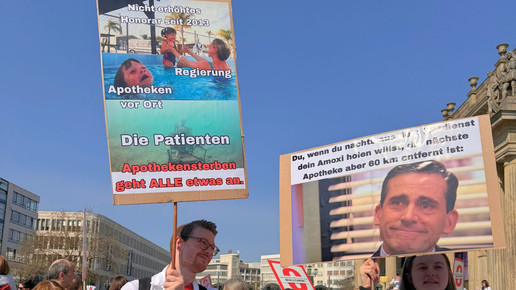 Eindrücke vom Apothekenprotest in Hannover