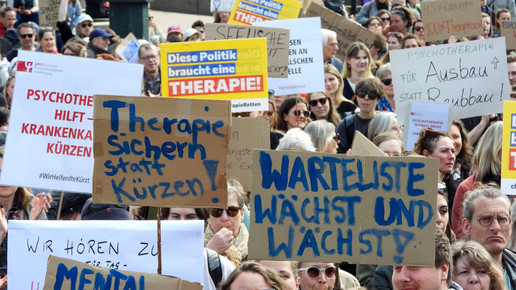 Psychotherapeuten demonstrieren in Berlin