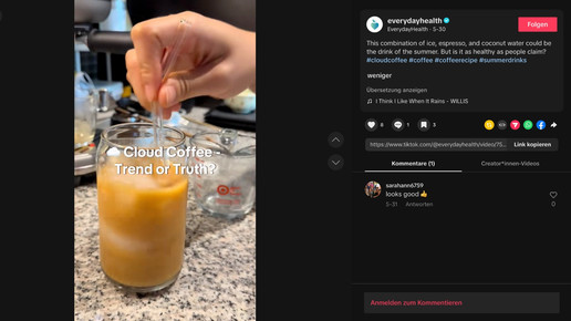 Kokoswasser als Gamechanger: Wie gesund ist „Cloud Coffee“?
