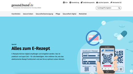 BMG-Portal: Zu viel Lob für das E-Rezept
