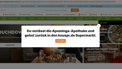 Knuspr: Nächste Apotheke für Berlin