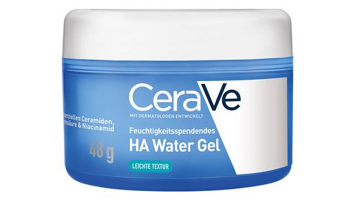 Das feuchtigkeitsspendende HA Water Gel ist ein mattierendes Feuchtigkeitsgel für das Gesicht mit Ceramid-Booster-Technologie und Hyaluron – für einen Feuchtigkeitsboost bis zu 72 Stunden lang und ein natürlich mattes Finish. 