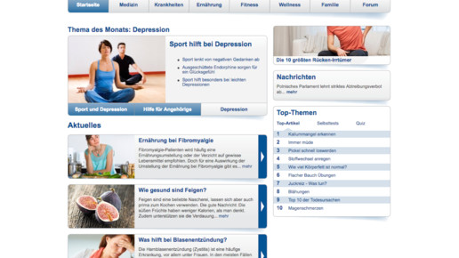 gesundheit.de screenshot