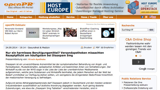 open PR-meldung-Hirsch-Apotheke