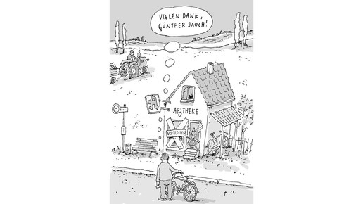 Stern-Karikatur nimmt Jauch-Werbung aufs Korn