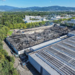 ausgebrannte Lagerhalle von Phoenix in Freiburg