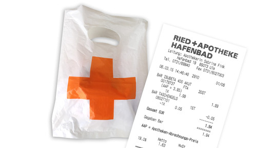 plastiktuete kassenbeleg riedapo