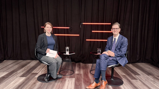 Lilith Teusch und Dr. Stephan Pilsinger im Studio