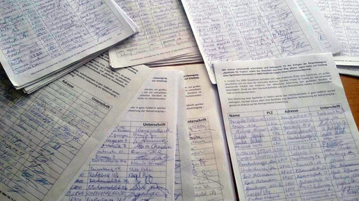 unterschriftensammlung tosters ingrid heller