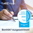 ARZ Service GmbH erhält das Bonitätszertifikat CrefoZert