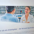 Foto: Website der aktuellen Stellenausschreibungen bei dm-med
