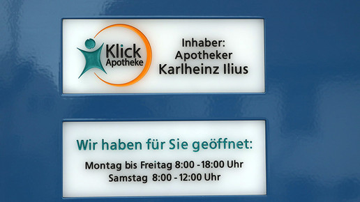 Klick-apotheke schild ilius klick-apotheke