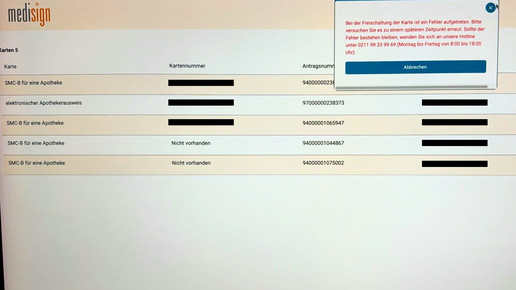 SMC-B: Drei Karten bis zum E-Rezept-Zugang
