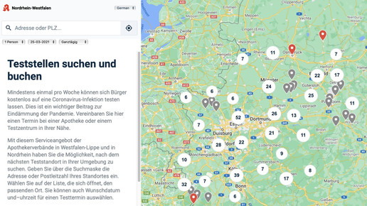 Schnelltests: NRW setzt auf Lösung aus Südtirol