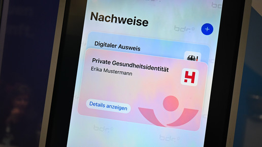 Terminal zeigt GesundheitsID