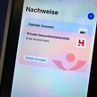 Terminal zeigt GesundheitsID