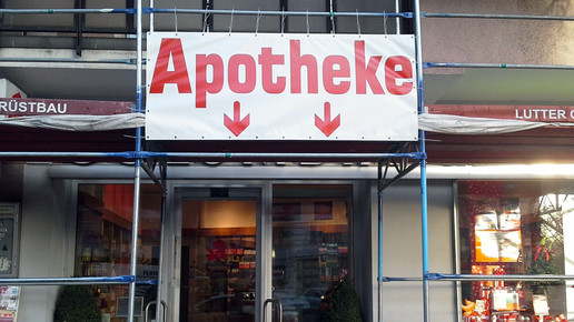 In Praxis: Apotheke informiert über Baustelle
