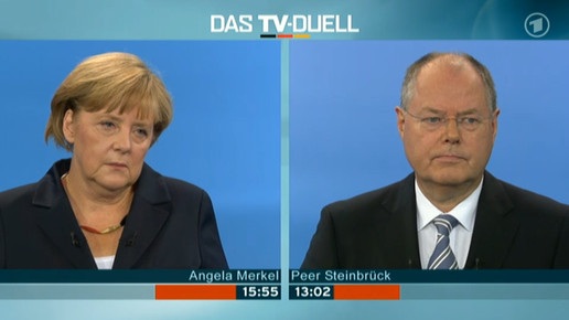 Umfrage: Merkel war besser