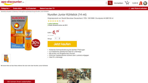 nurofen apodiscounter scs