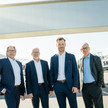 SK Pharma übernimmt Med-X-Press Peter Büscher (CFO SK Pharma), Wolfram Zehnle (CFO Med-X-Press), Frederik Günther (CEO SK Pharma), Lars Dörhage (CEO Med-X-Press)
