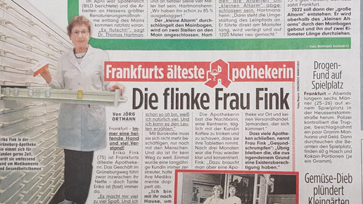 Bild: Die flinke Frau Fink