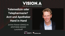 Telemedizin oder Telepharmazie? Arzt und Apotheker Hand in Hand