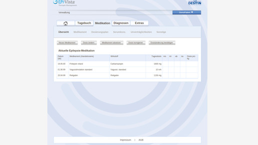 epivista medikation screenshot