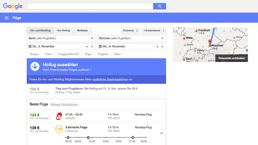 google flights screenshot