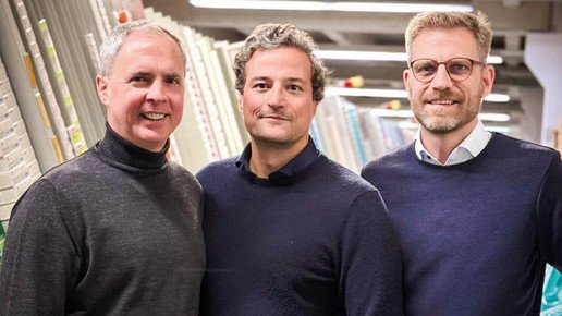 Die geschäftsführender Gesellschafter von Sanicare Christoph Bertram und Heinrich Meyer mit Digital-Chef Marcus Dieckmann