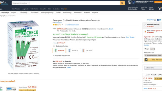 160519 servorprax teststreifen amazon screenshot