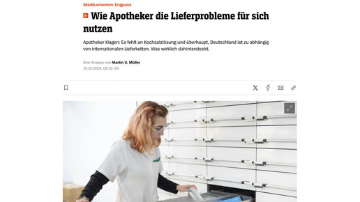 Spiegel-Redakteur sieht Apotheker in „Opferrolle“