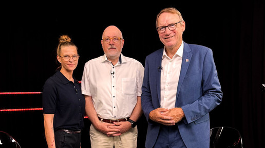 Nadine Tröbitscher, Dr. Dirk Heinrich und Thomas Preis