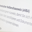 Foto: Schriftzug zum eHBA auf der DMEA 2024