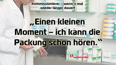 Warten auf den Kommissionierer