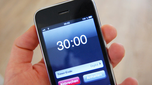 timer smartphone 30minuten aa