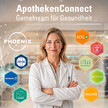 Mit ApothekenConnect Zukunft der Vor-Ort-Apotheke gestalten ApothekenConnect-Bild mit Apothekerin in Arbeitskleidung und Partnerlogos der Initiative. Text: „ApothekenConnect – Gemeinsam für Gesundheit“.