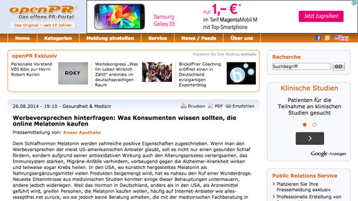 open PR-meldung-Emser-Apotheke