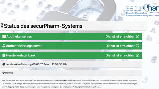 Securpharm funktioniert nicht