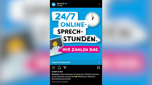 IKK wirbt mit Teleclinic