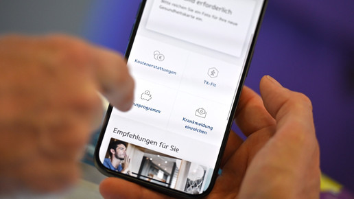 TK-App mit Krankschreibung