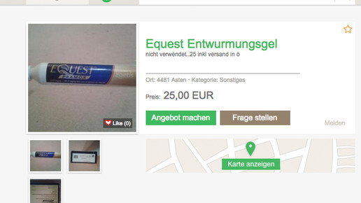 shpock equest entwurmungsgel geloeschtes-angebot screenshot