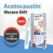 Neu! Acetocaustin Warzen Stift. Innovation seit 70 Jahren. Ein Warzen Stift mit blau eingefärbter Lösung.