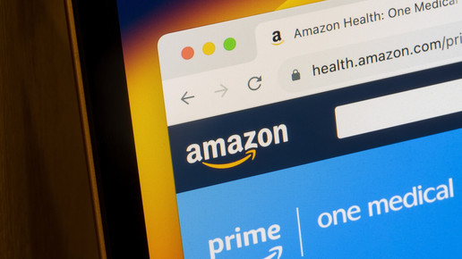 Foto: Aufgerufene Websites von Amazon mit Prime- und One-Medical-Schriftzug